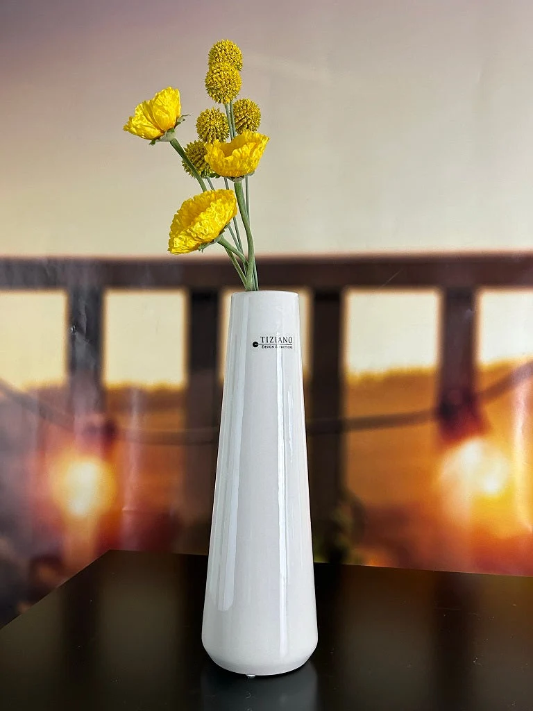 Vase Logano creme-weiß