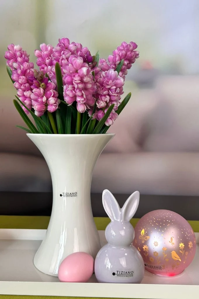 Vase Perdosa creme-weiß