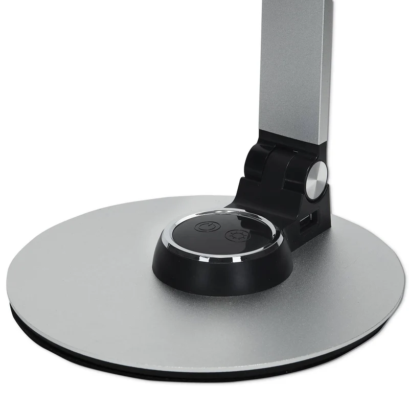 LED Schreibtisch-Lampe dimmbar 3 Farbstufen USB Büroleuchte Büro Tisch-Leuchte