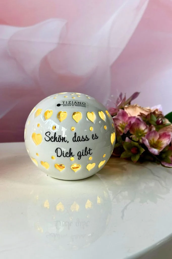 Lichtkugel Venetta LED mit Schrift