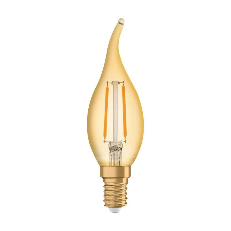 OSRAM VINTAGE 1906® LED Lampe LED CLASSIC B 2.5W 824 Gold E14 BA-Form, 220 lm, 2400 K, Warm Comfort Light