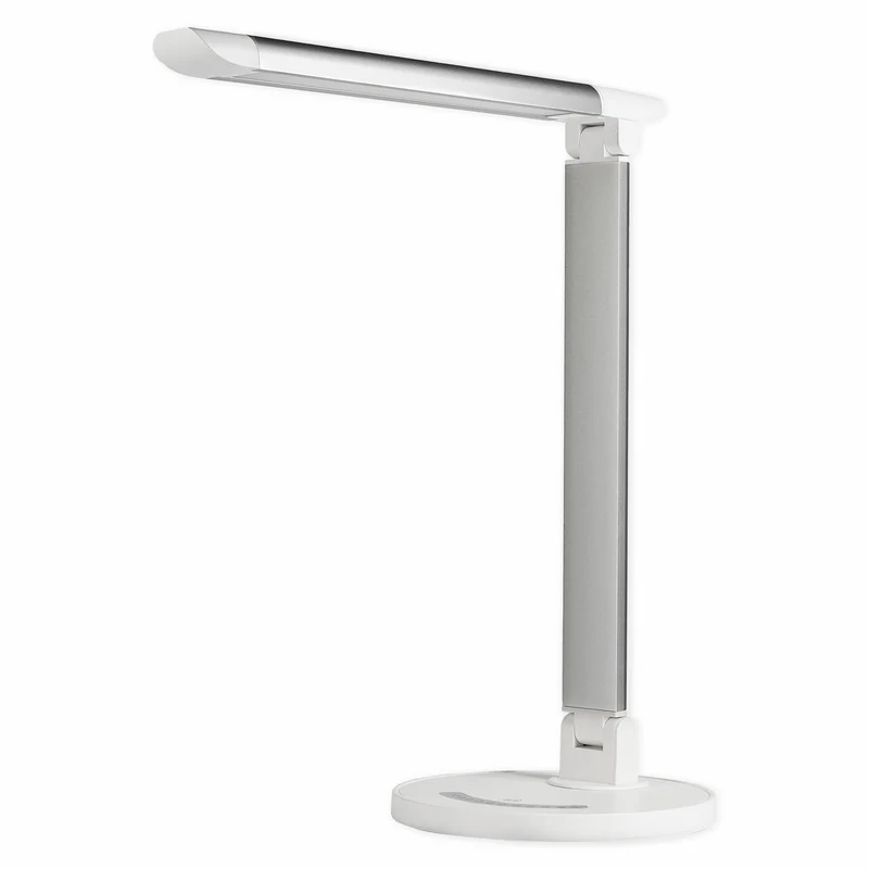 LED Tischleuchte weiß dimmbar mit USB Schreibtischlampe Büroleuchte 3Lichtfarben