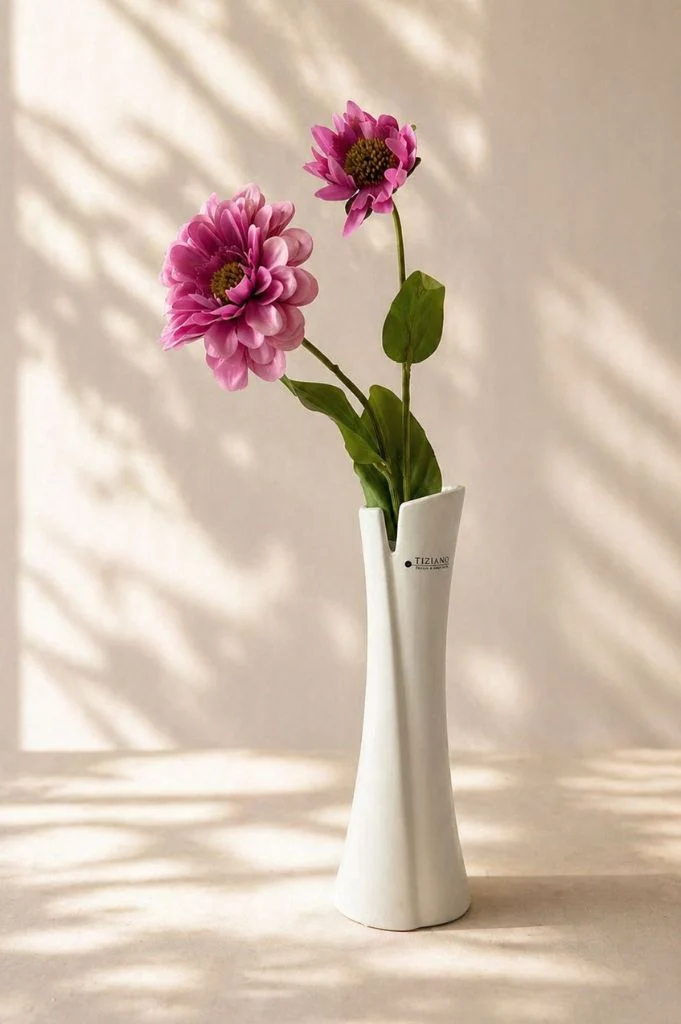 Vase Mondavio creme-weiß