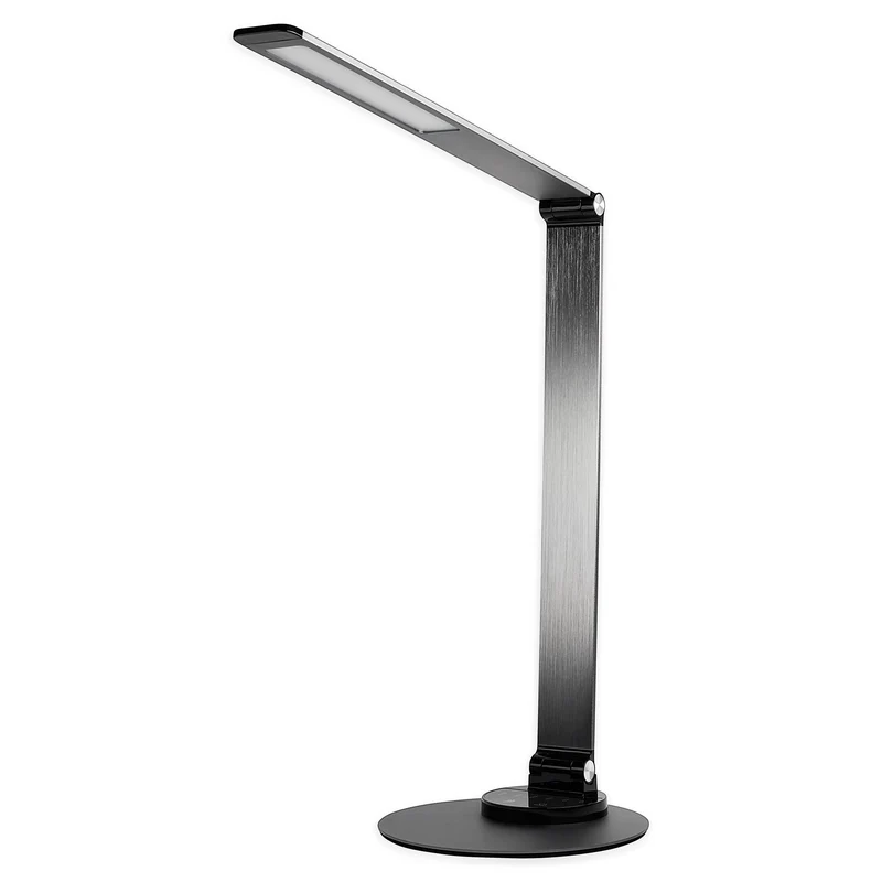 LED Tisch-Leuchte dimmbar mit USB Bürolampe Schreibtischlampe Büro 3 Lichtfarben