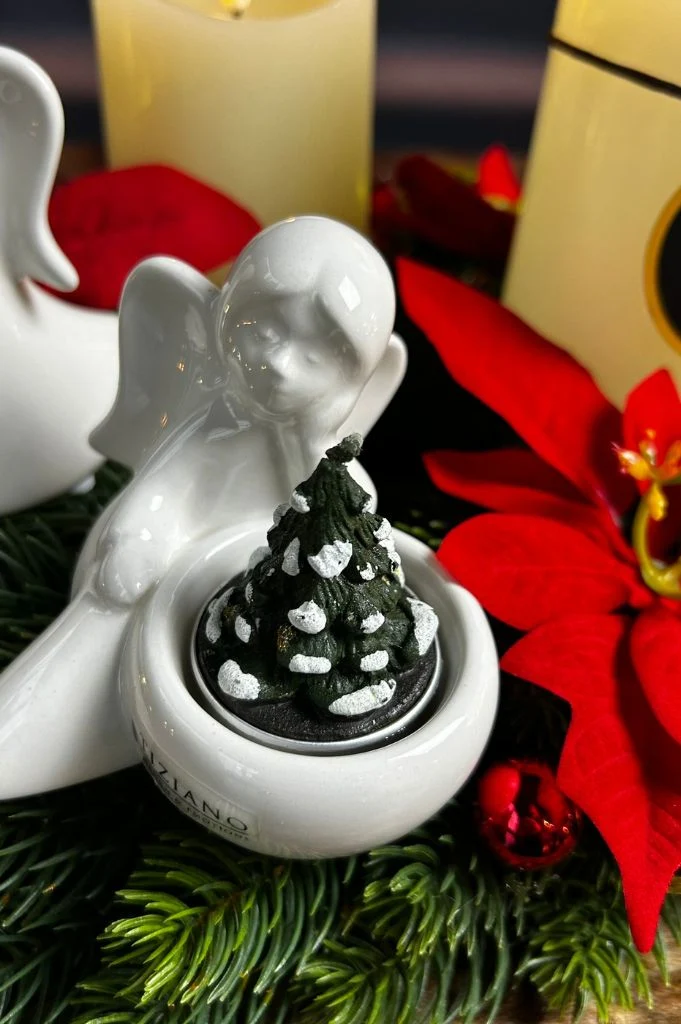 Adventskranz mit Engeln Nora und LED Kerzen Sotto