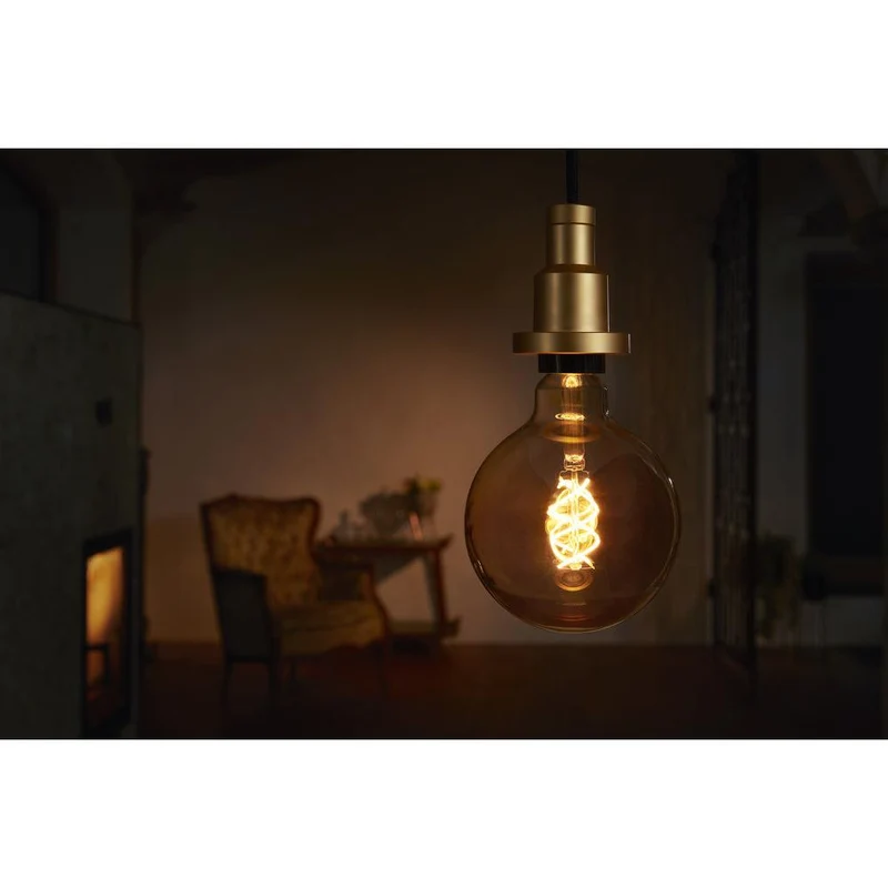 OSRAM VINTAGE 1906® LED Lampe LED CLASSIC GLOBE 4W 820 Gold E27 Gold Socket, 300 lm, 2000 K, Warm Comfort Light