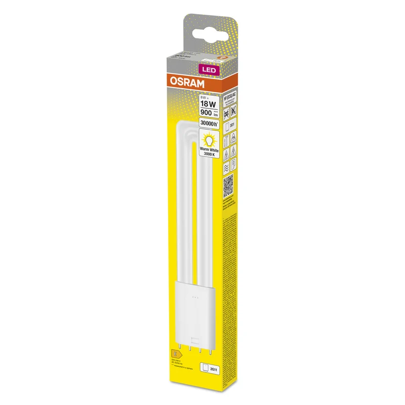 OSRAM DULUX LED L HF & AC MAINS LED Lampe 8W 830 2G11, 900 lm, 3000 K, Warmweiß