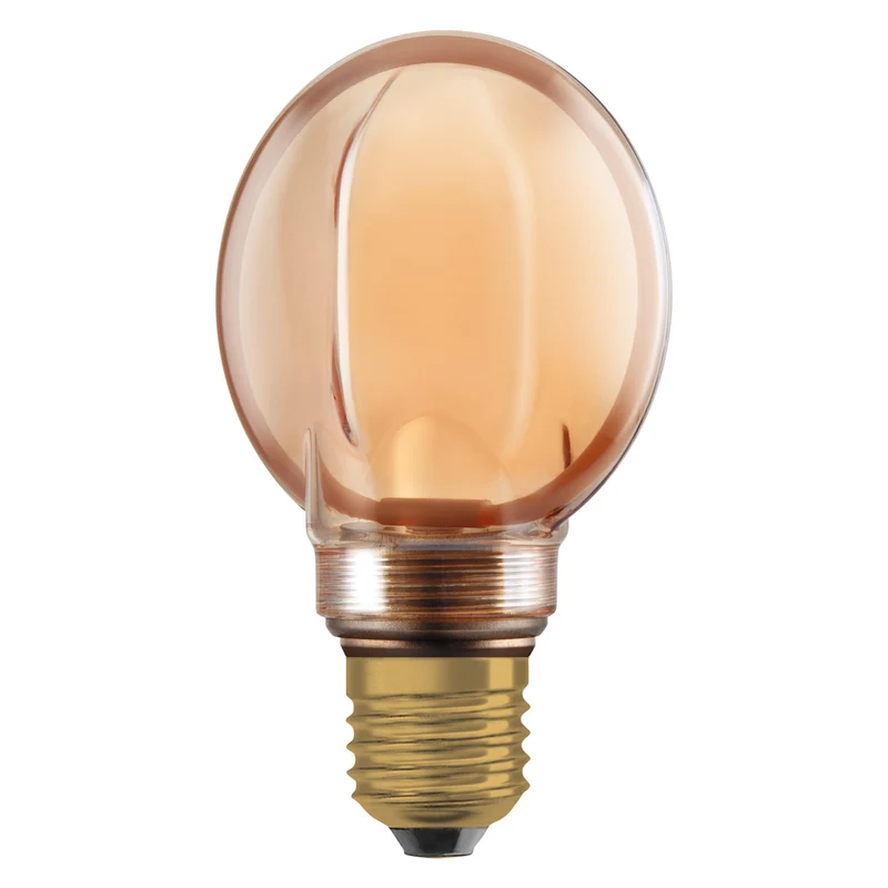 OSRAM VINTAGE 1906® LED Lampe LED CLASSIC GLOBE80 O - Form FILAMENT 4W 818 Gold E27, 220 lm, 1800 K, Comfort warm white