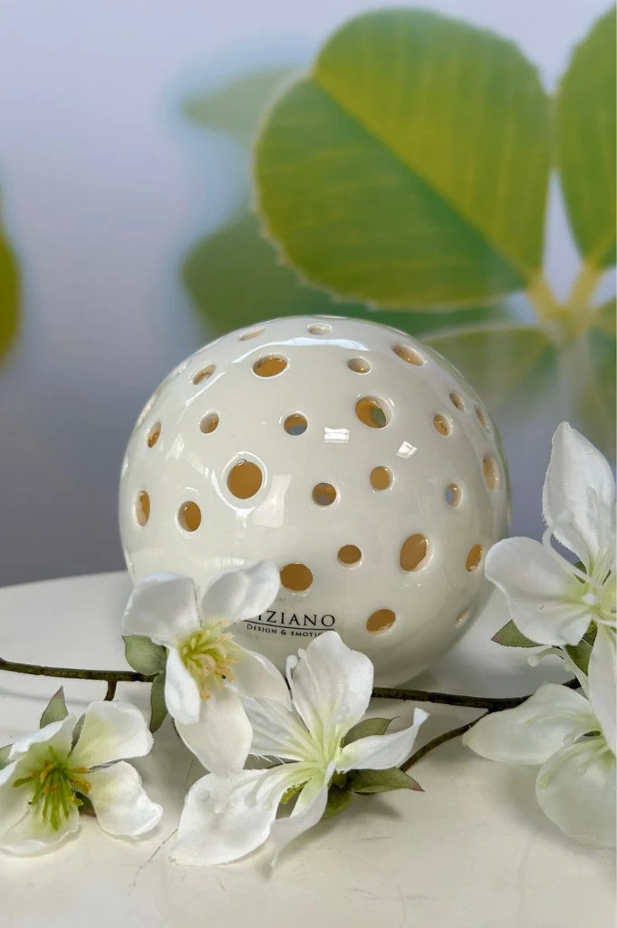 Lichtkugel Padova LED creme-weiß