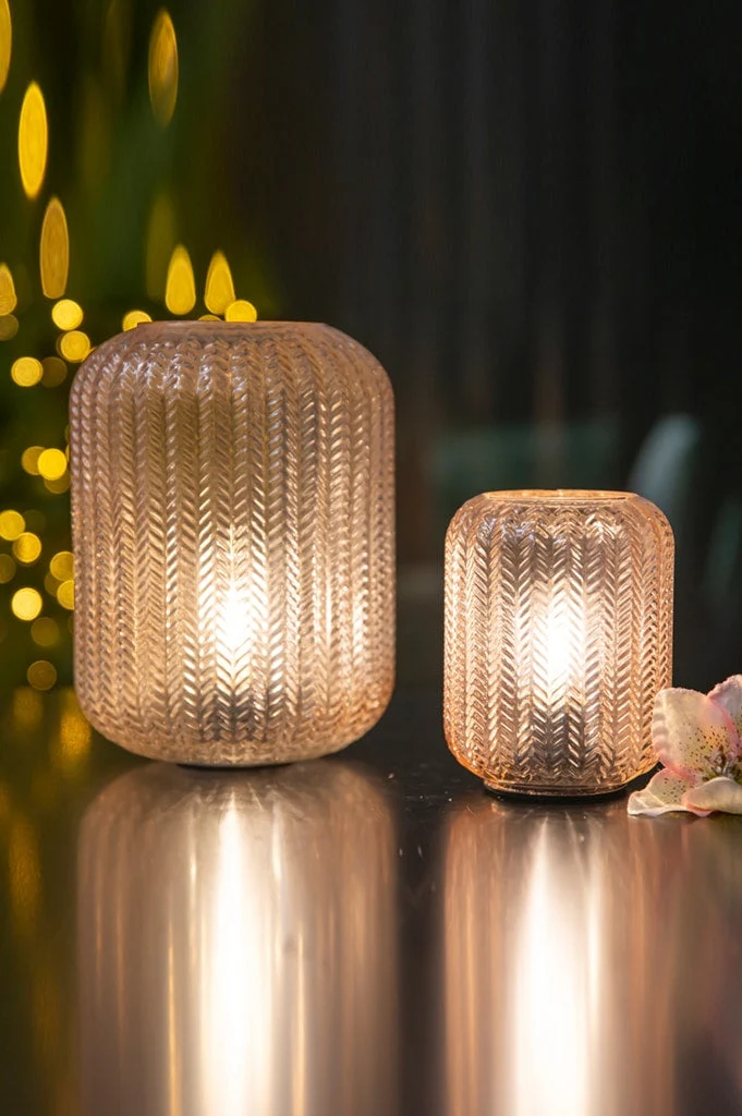 Lampe Bali LED rosa