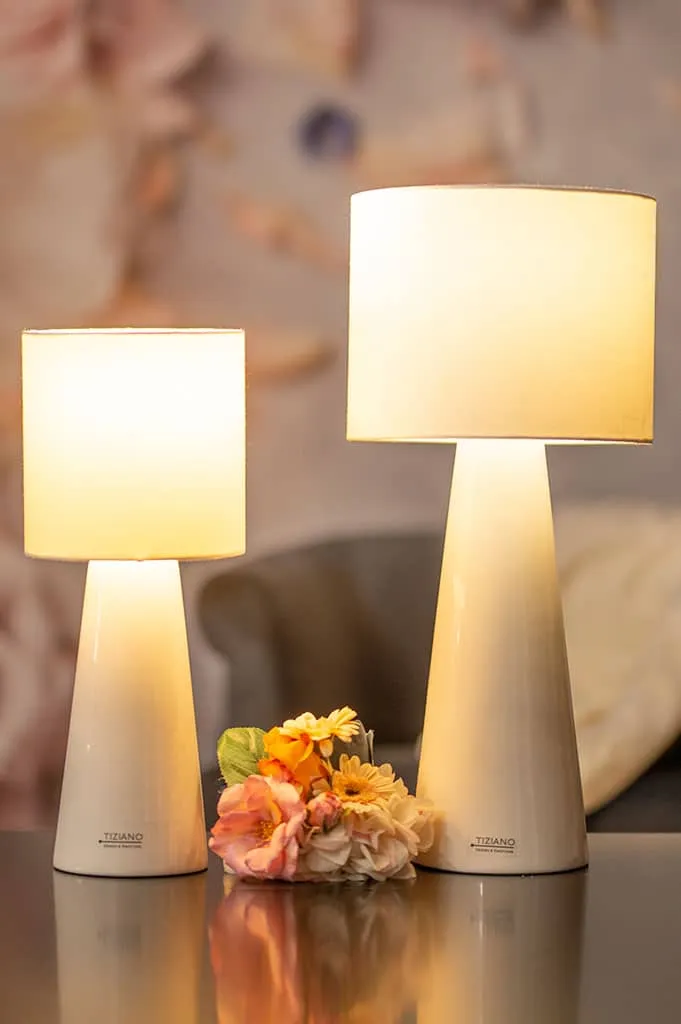 Deko Lampe Sibari creme
