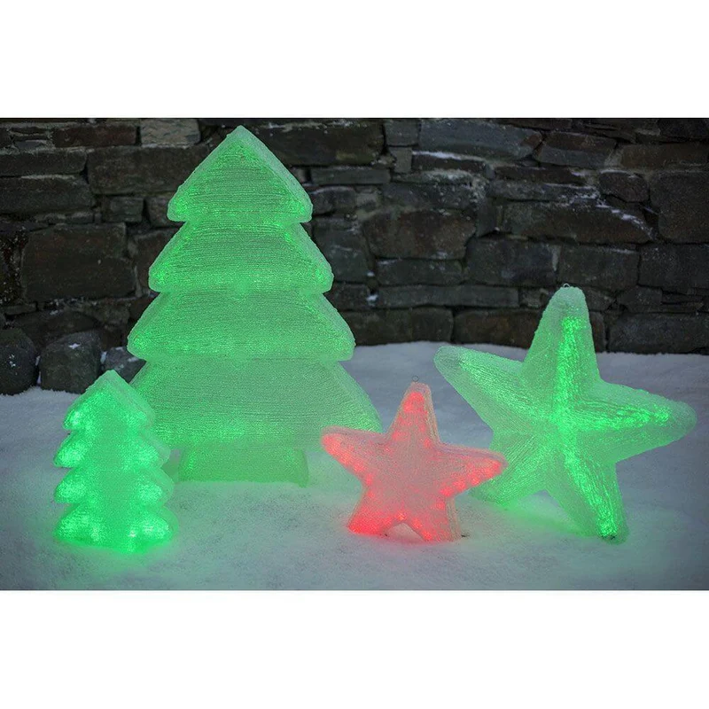 LED Acryl Tannenbaum mit 6 Farbwechselfunktionen 42 RGB Dioden 12V IP44