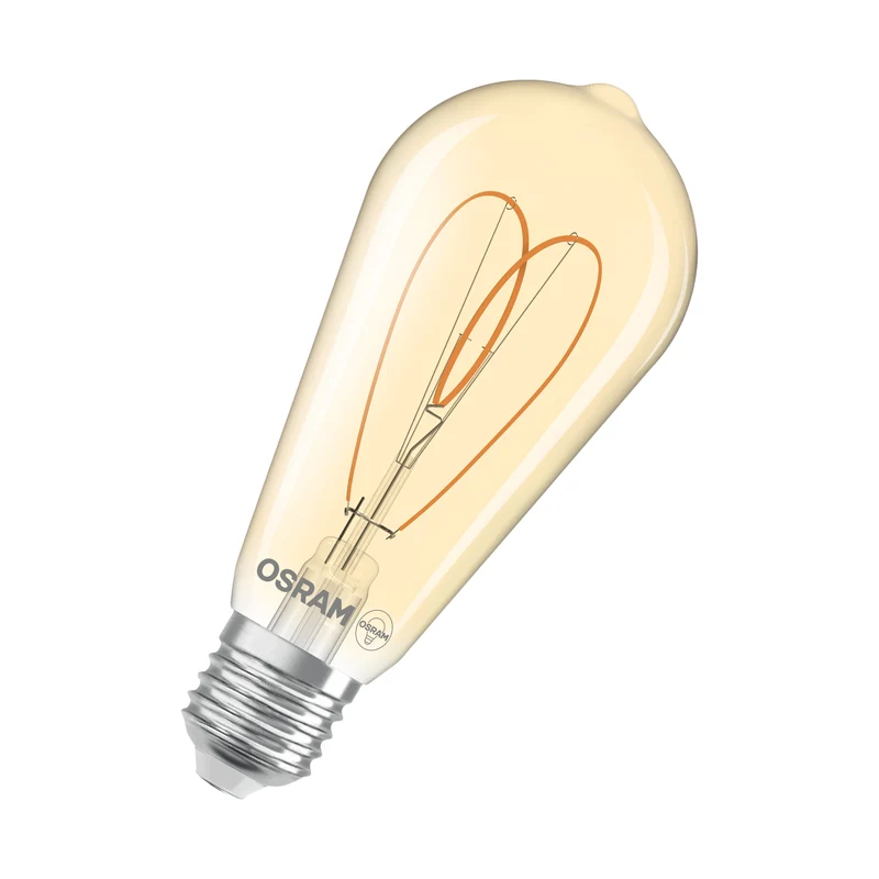 OSRAM Vintage 1906 Edison LED-Lampe Gold, 4.9W, 470lm, E27 , Comfort warm white