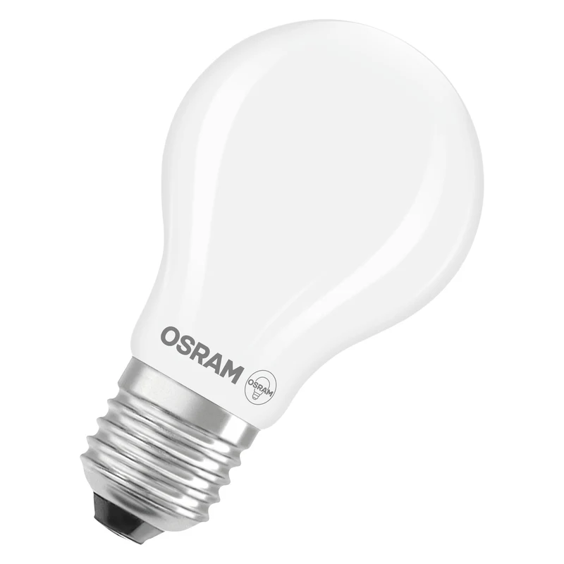 OSRAM LED LAMPS ENERGY CLASS A ENERGY EFFICIENCY FILAMENT CLASSIC A in A-Form, LED-Lampe, Bleifreies Glas, Matt, 7,2 W, 1521 lm, Warmweiß, Energieeffizienzklasse: A, 2er