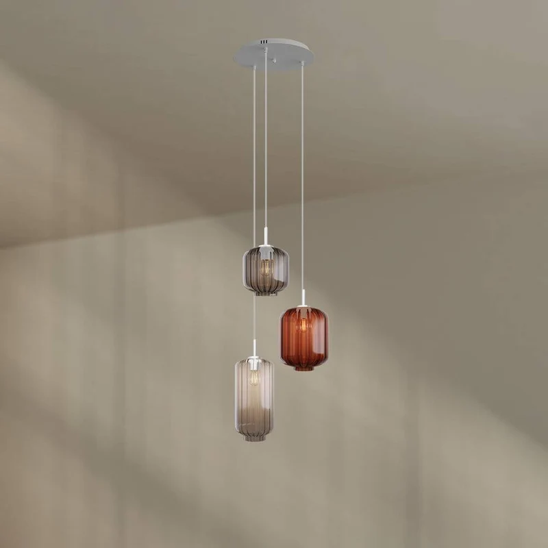 s.luce Velo Galerieleuchte 3-flammig Ø 40cm Baldachin Ø 18/20/25cm