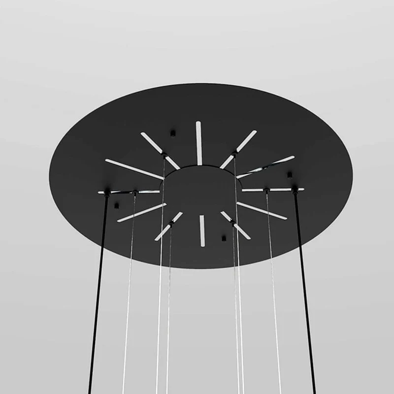 s.luce Velo Galerieleuchte 20-flammig Ø 120cm Baldachin Ø 20cm