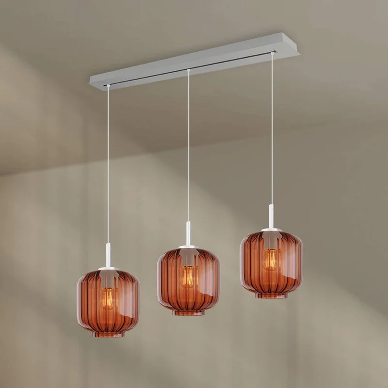 s.luce Velo Esstischlampe 3-flammig Baldachin 120cm Ø 20cm
