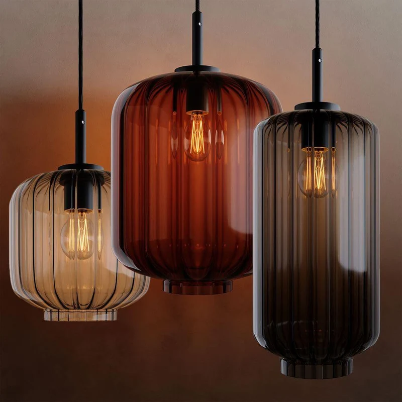 s.luce Velo Esstisch-Hängelampe 3-flammig 120cm Ø 18/20/25cm