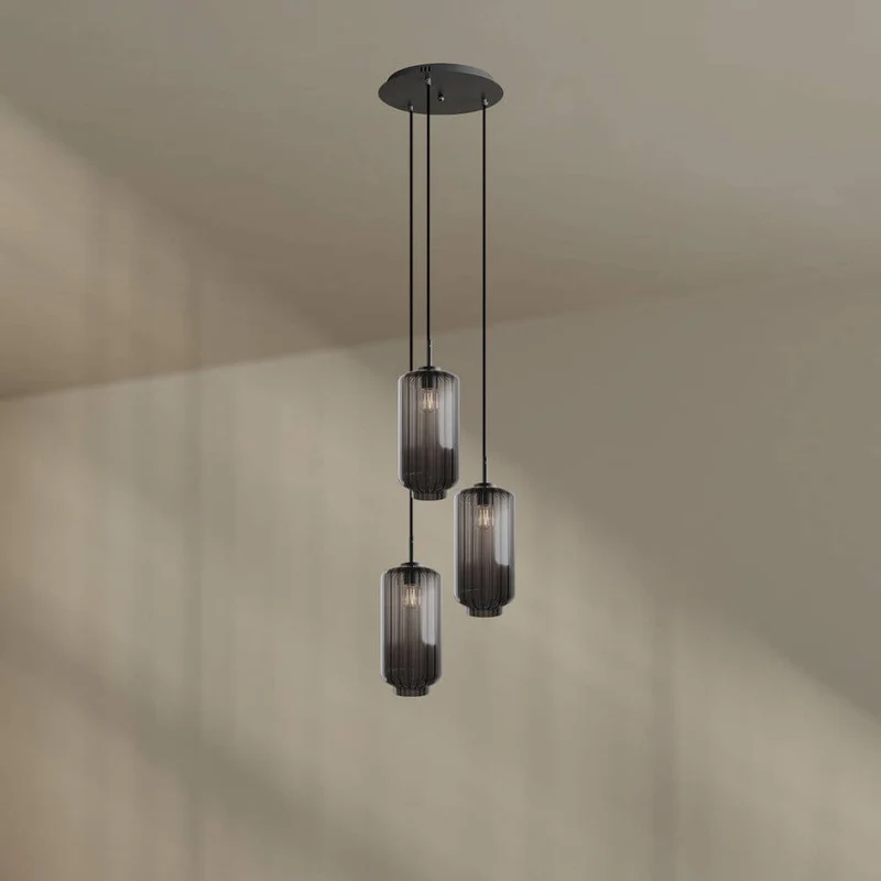 s.luce Velo Galerielampe 3-flammig Ø 40cm Baldachin Ø 18cm
