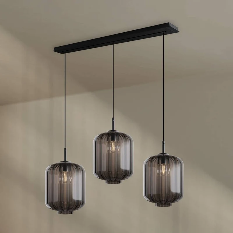 s.luce Velo Esstischleuchte 3-flammig Baldachin 120cm Ø 25cm