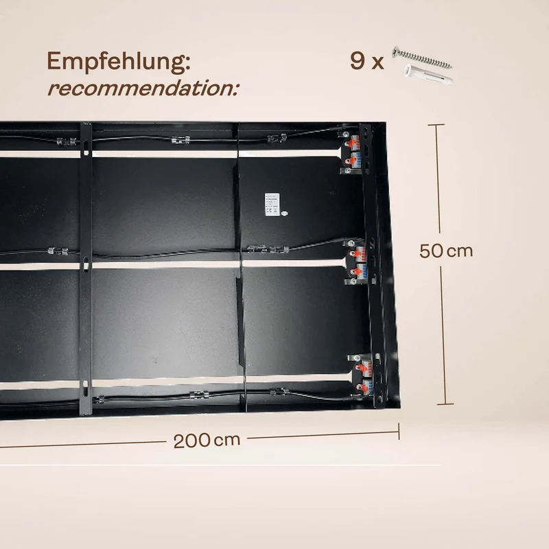 s.luce Echos Esstischleuchte 8-flammig 200cm 3-reihig Ø 25cm
