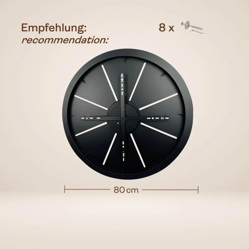 s.luce Echos Galerieleuchte 5-flammig Ø 60cm Baldachin Ø 18cm