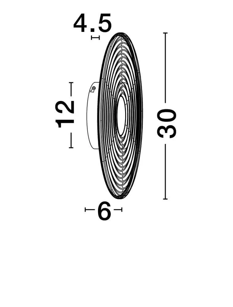 Nous Wandleuchte Ø 30cm 3000K