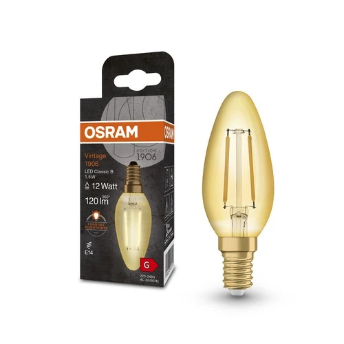 OSRAM Vintage 1906® Classic B LED-Lampe, 1,5W, 120lm , E14