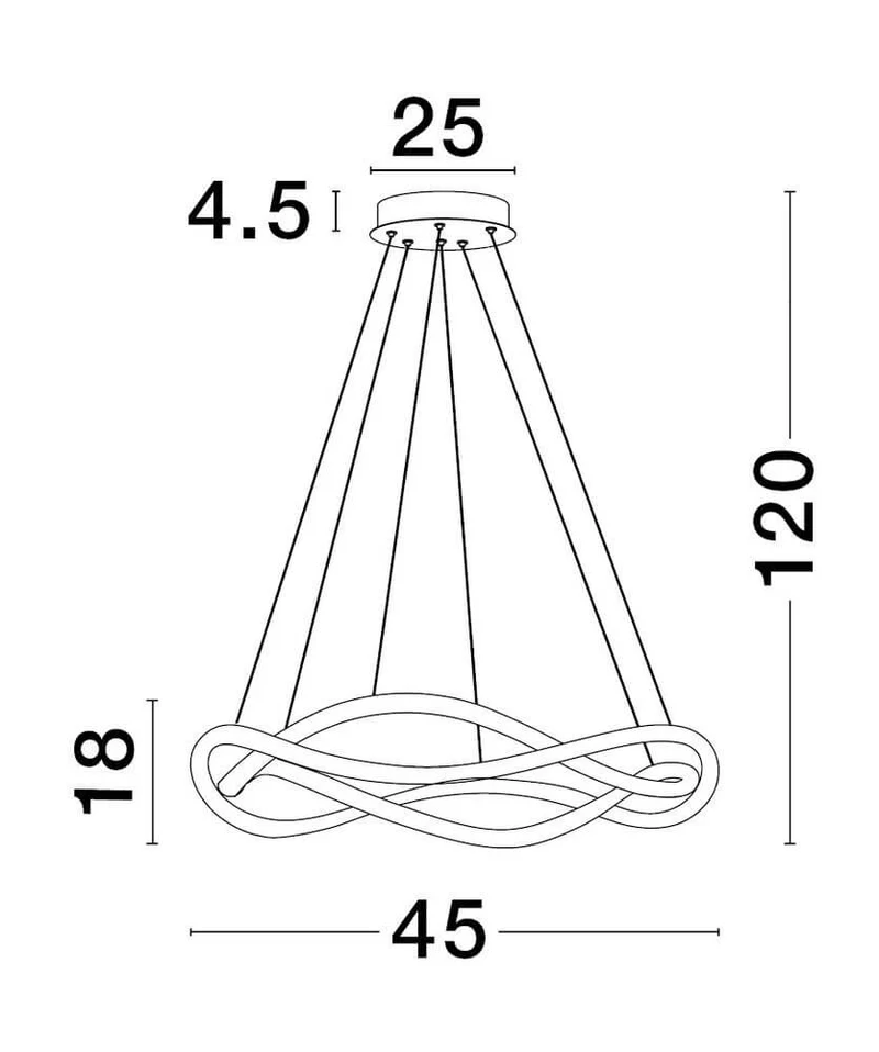 Jinal LED Deckenleuchte 2-flammig 3000K Schwarz