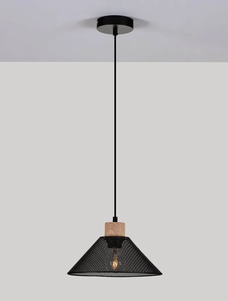 Ian Pendelleuchte E27 Schwarz