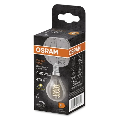 OSRAM Vintage 1906® Classic P LED-Lampe, 4,8W, 470lm