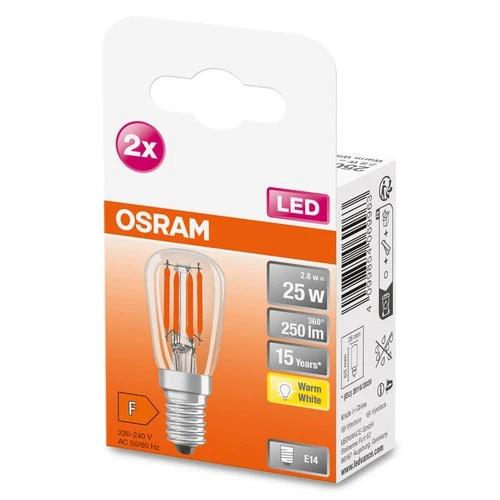 OSRAM SPECIAL T26 Kleine LED-Speziallampe, 2,8W, 250lm, E14 , Warmweiß