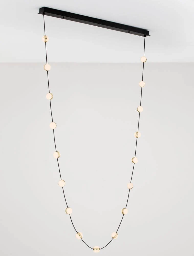 Alcinoe LED Pendelleuchte 3000K Schwarz, Gold