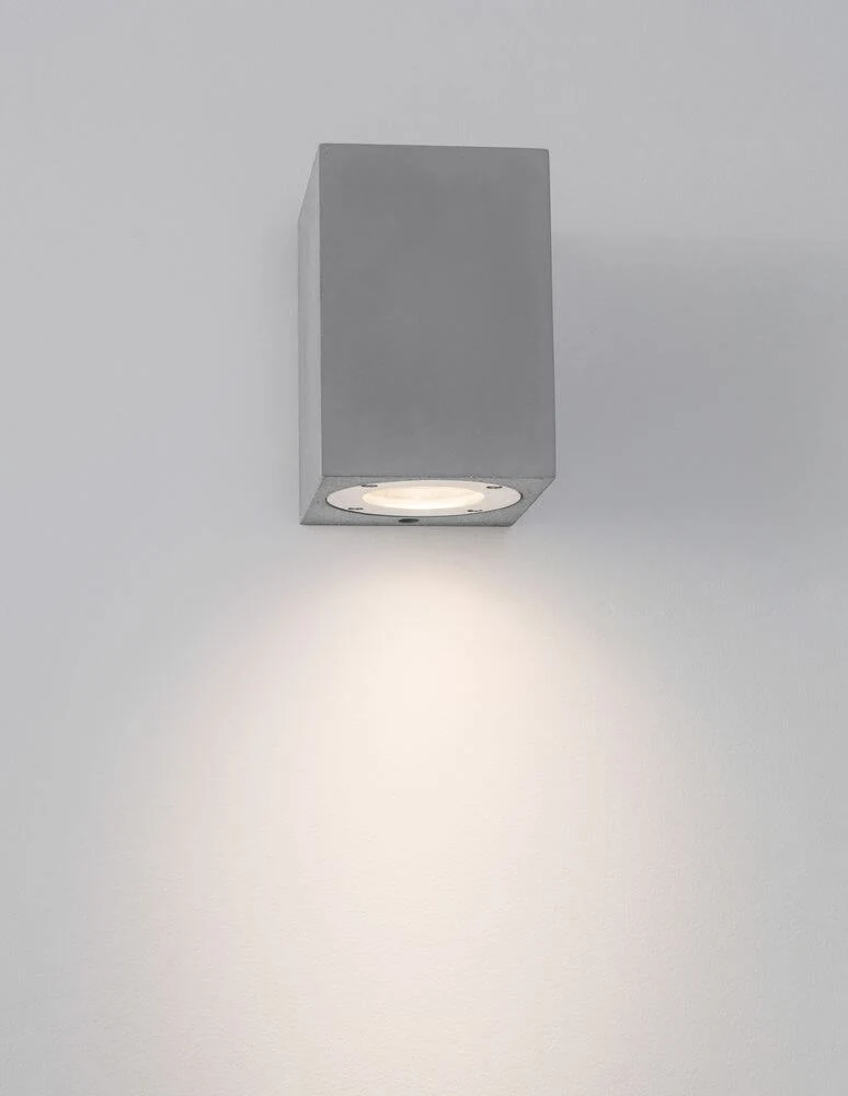Fuento Außenwandleuchte H 12cm Beton IP65