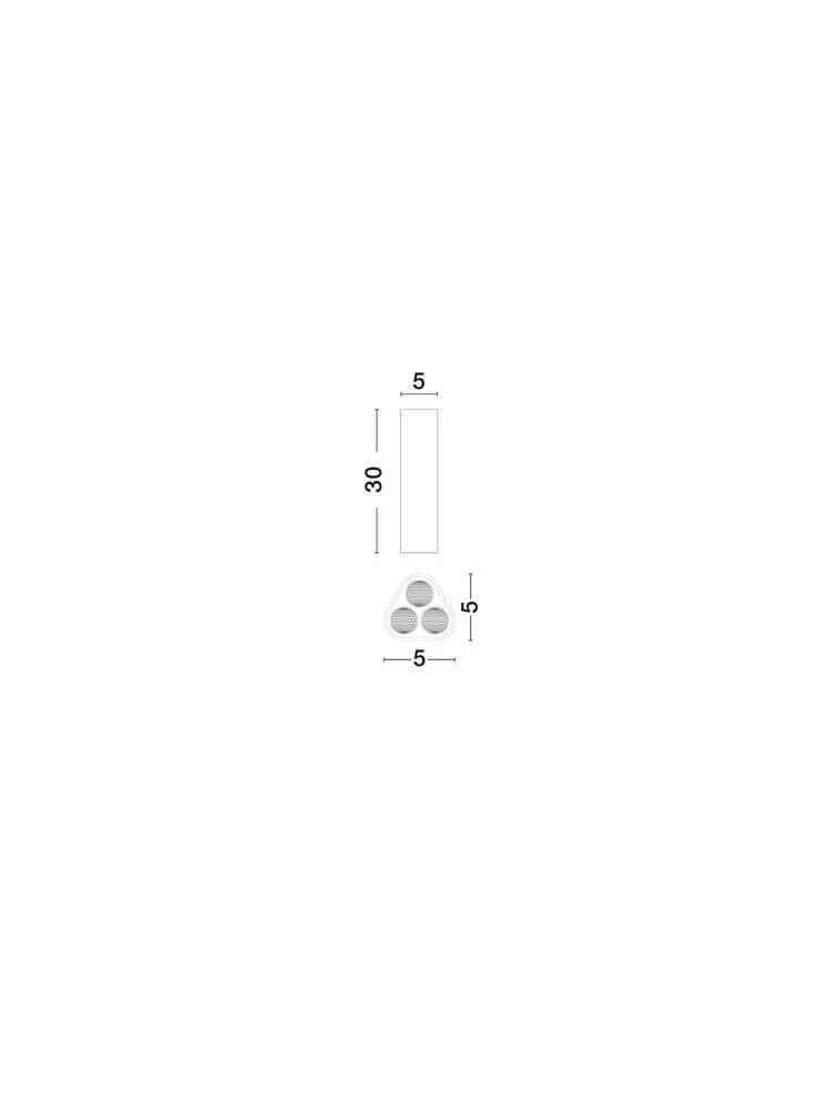 Etho Deckenleuchte H 30,5cm 3-flammig 3000K
