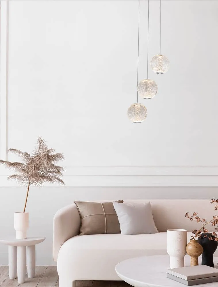 Brillante LED Pendelleuchte 3-flammig Ø 22cm 3200K