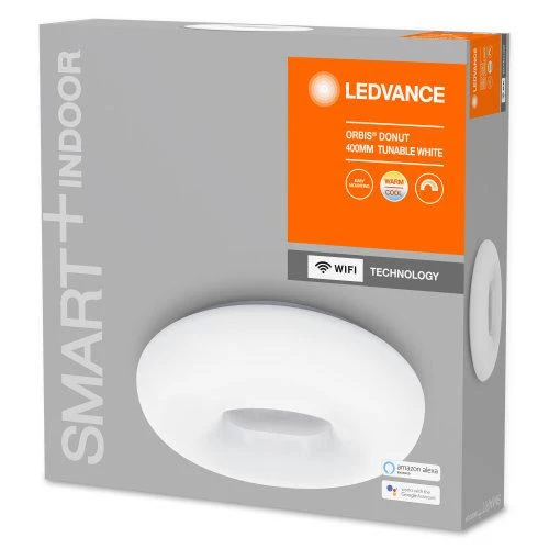 LEDVANCE Wifi SMART+ Orbis Donut LED Deckenleuchte Tunable Weiß 40cm 24W / 3000-6500K Weiß