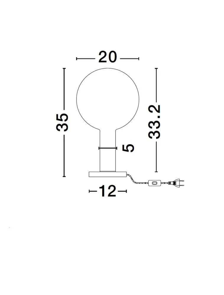 Nostos LED Tischleuchte Ø 20cm 3000K