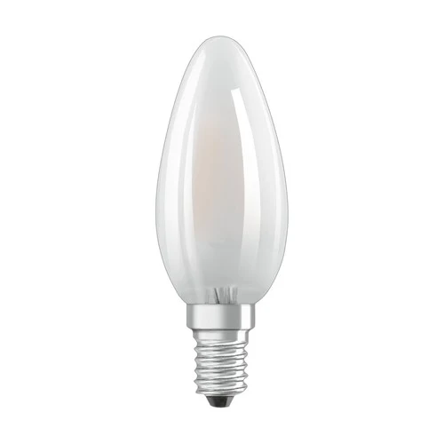 OSRAM Retrofit Classic B LED Lampe Kerzenform matt (ex 40W) 4W / 2700K Warmweiß E14