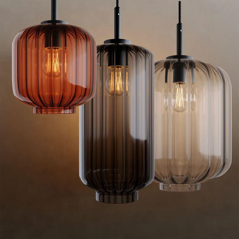 s.luce Velo Galerie Glas-Pendelleuchte Aufhängung 500cm Schwarz