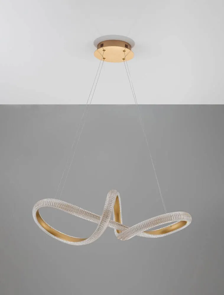 Medora LED Pendelleuchte Ø 75,5cm 3000K Messing-Gold