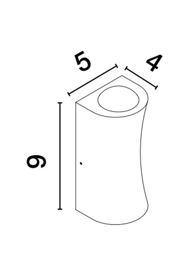 Azar LED Außenwandleuchte 3000K IP54