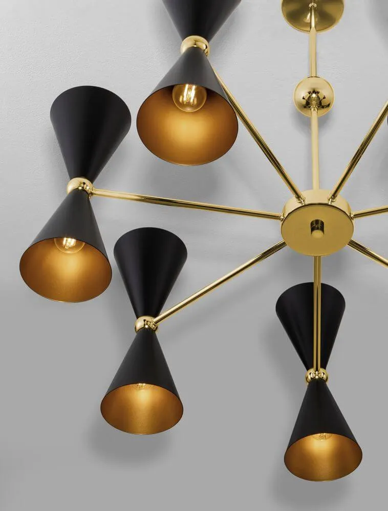 Gala Pendelleuchte Gold, Schwarz