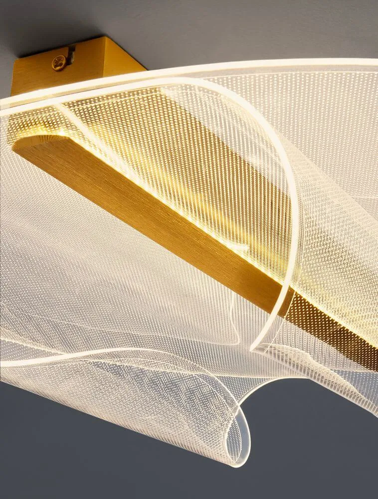 Valentin LED Deckenleuchte 3000K Gold
