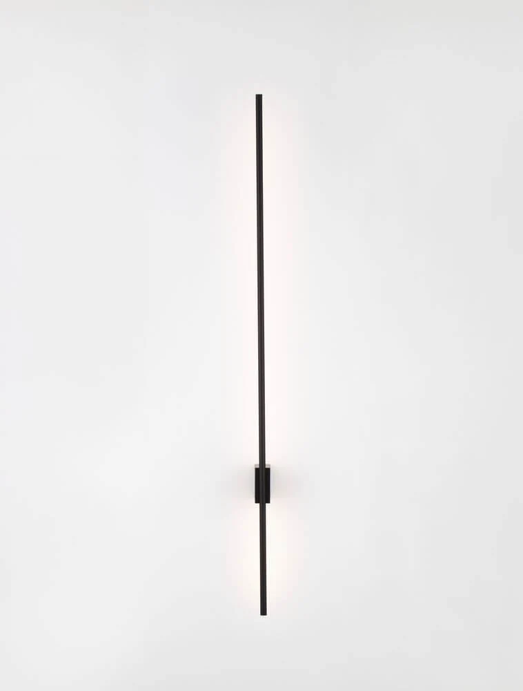 Tien LED Wandleuchte Versetzt 90/30cm 3000K Schwarz