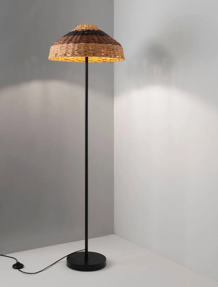 Caro Stehlampe Schwarz, Braun