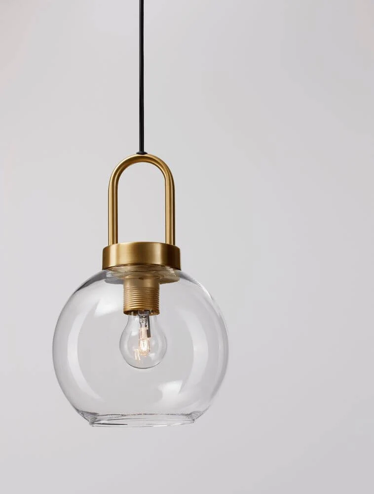 Irvine Pendelleuchte Ø 20cm Gold, Transparent