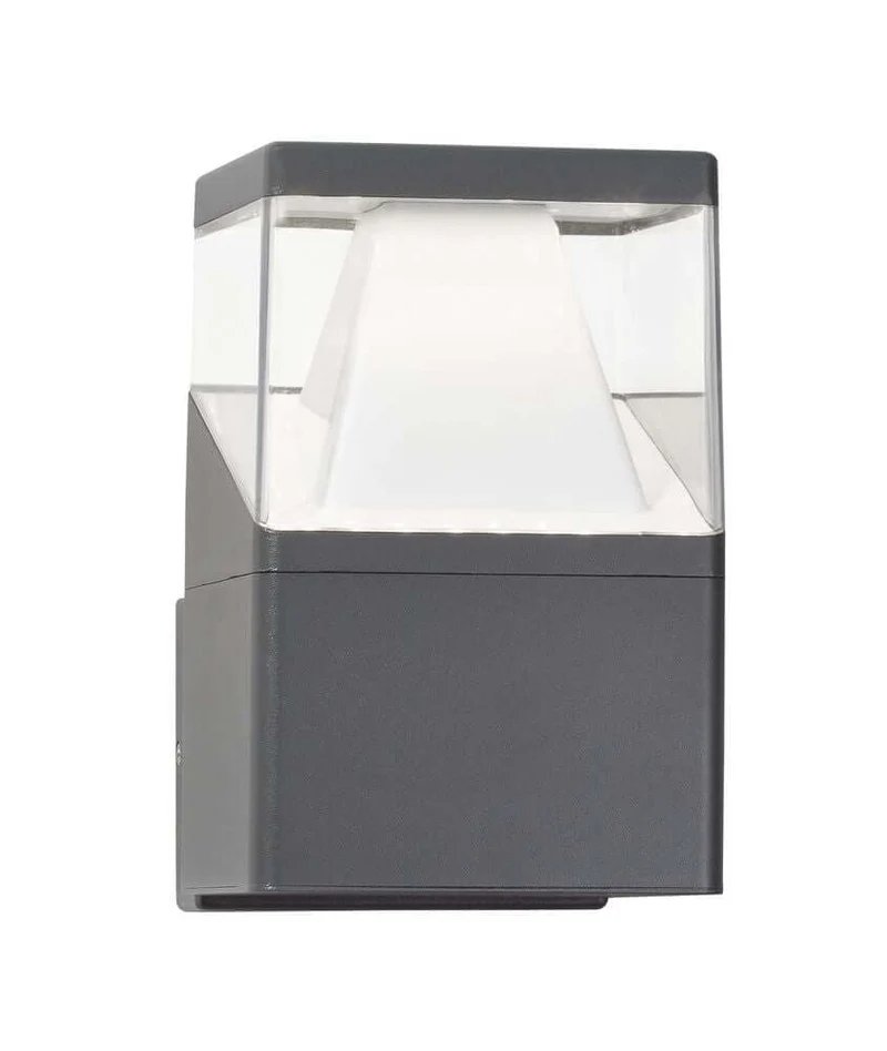 Lock LED Außenwandleuchte 3000, 4000K Dunkelgrau IP54