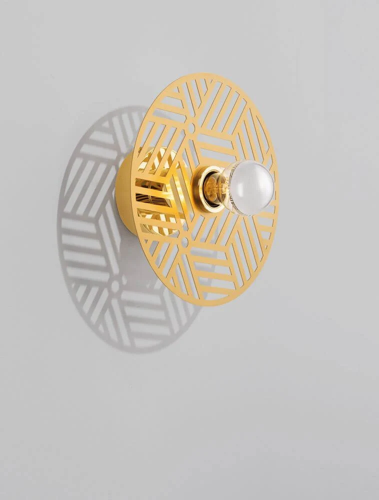 Eres Wandleuchte E27 Ø 25cm Gold