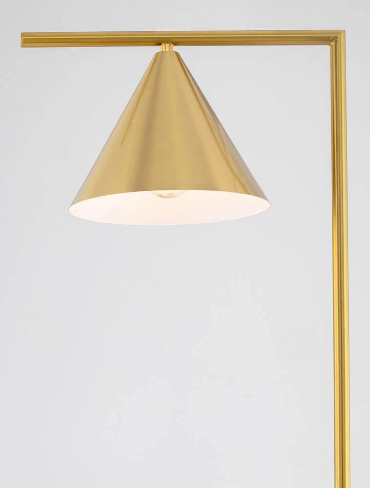Sway Stehlampe Gold, Weiß